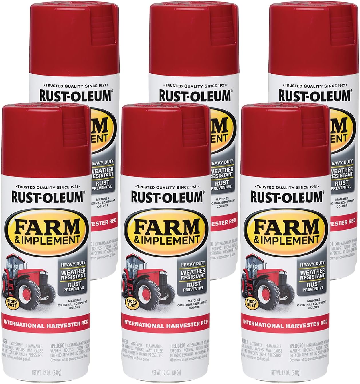 Rust-Oleum Specialty Farm & Implement Spray Paint, 6 Pack