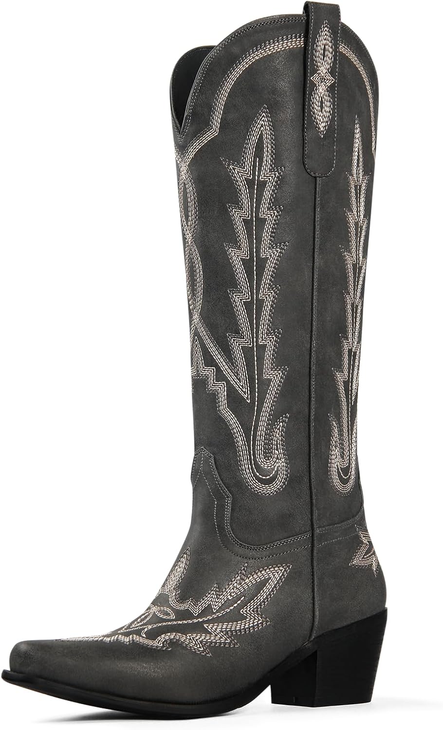 Ouepiano Cowboy Boots for Women with Classic Embroidery Style