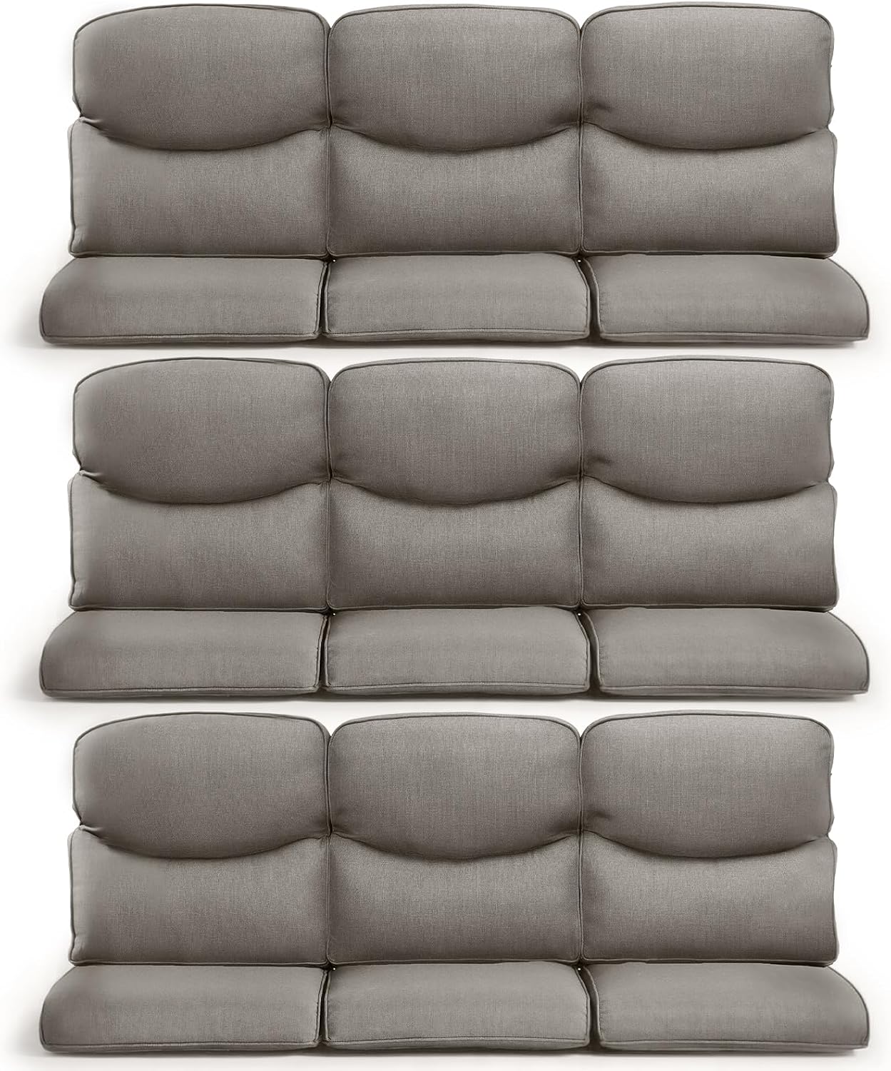 9-Piece Outdoor Patio Cushion Set for Wicker Sectional Sofa