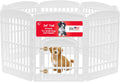 34in 8-Panel Dog Playpen with Door - Spacious Indoor Play Yard