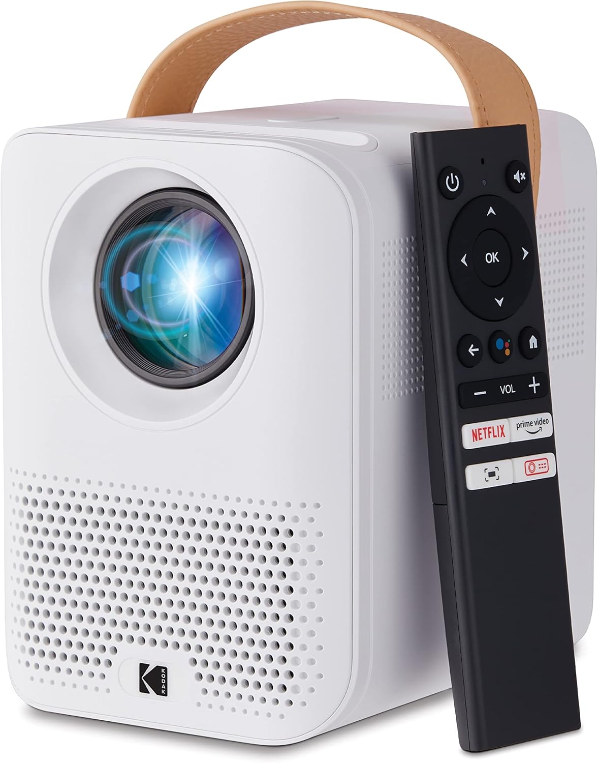 KODAK FLIK HD9 Smart Projector | Portable Android TV Streaming, Wi-Fi, Bluetooth | Built-in Speakers | FHD 1080p