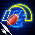 Football Team Neon Sign for Cool Wall Decor and Gifts