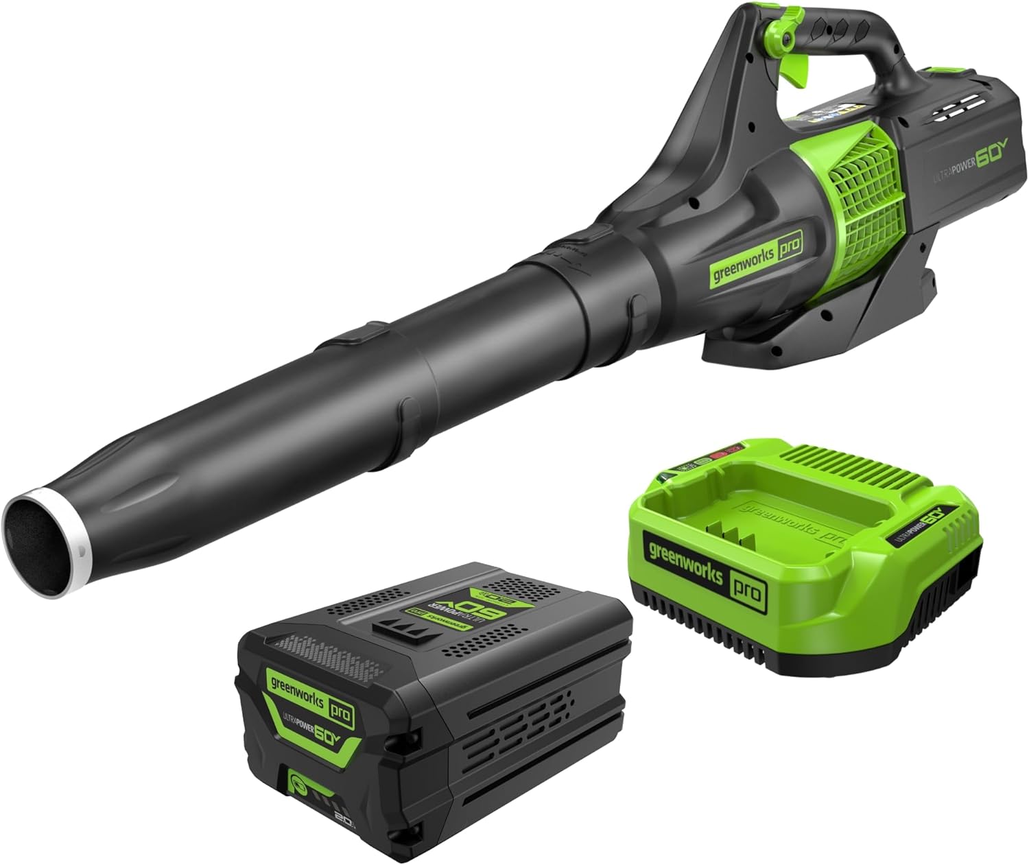 Greenworks 60V 450 CFM Cordless Leaf Blower for Easy Cleanup