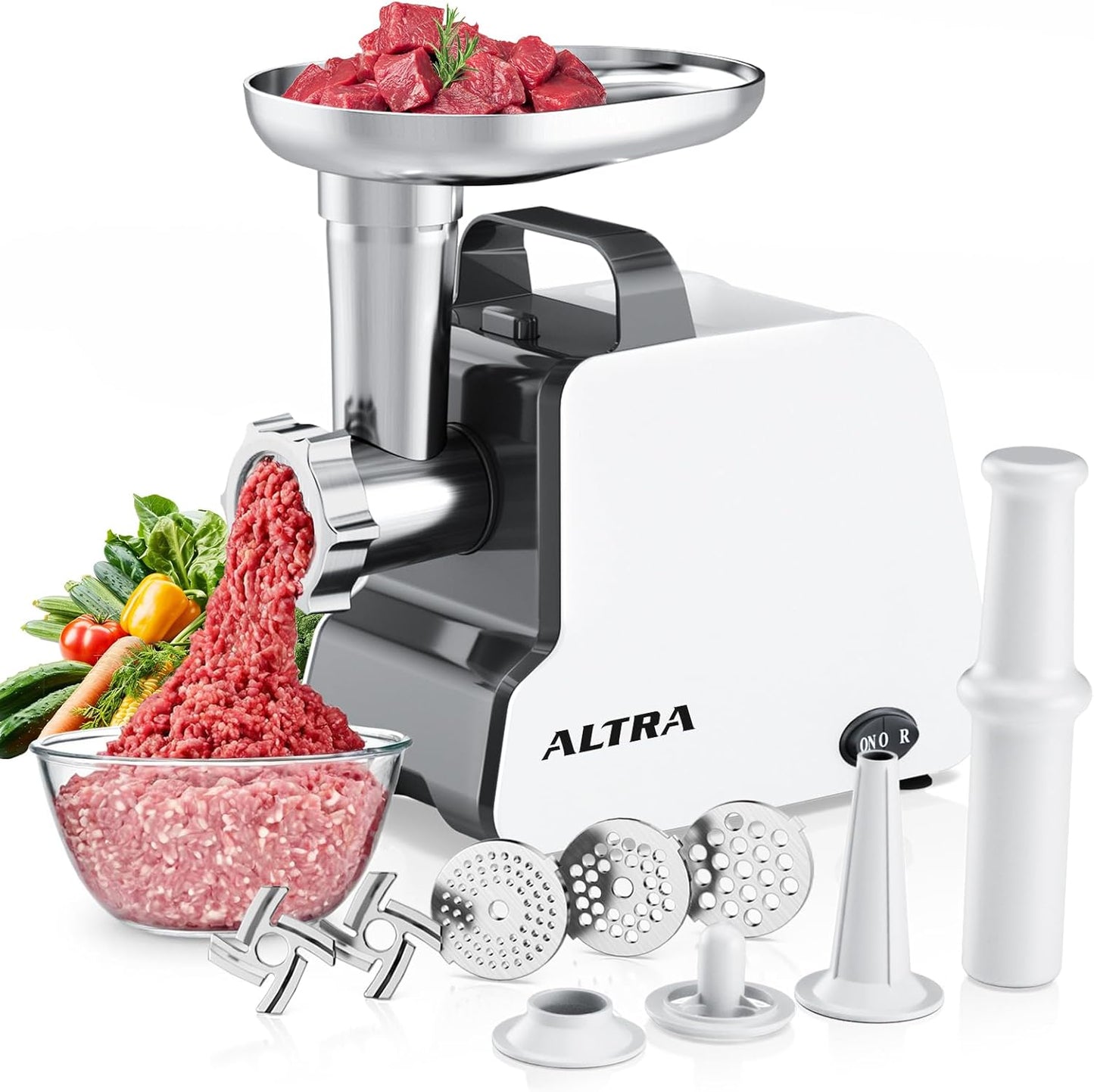 Electric Meat Grinder with Powerful Motor for Home Use