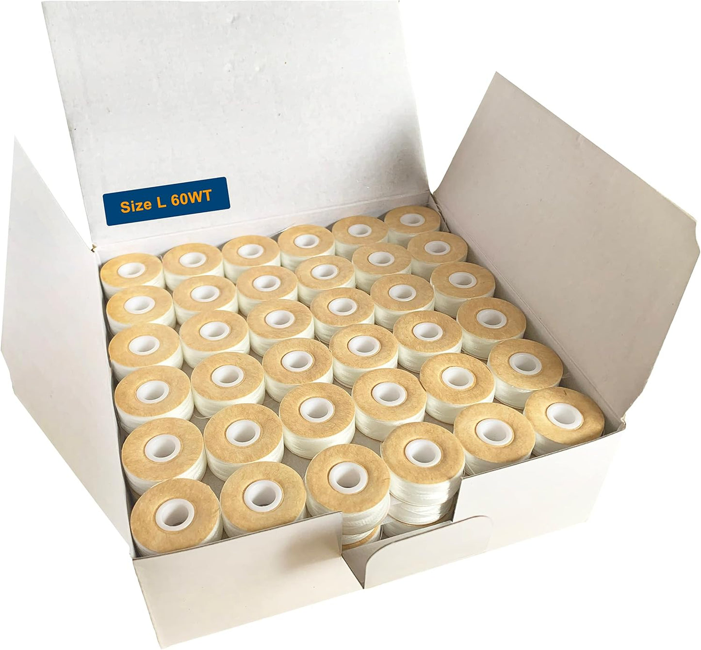 HimaPro 144 White Prewound Bobbins - Perfect for Embroidery