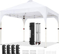 10 ft x 10 ft Pop Up Canopy Tent White - Instant Sun Shelter
