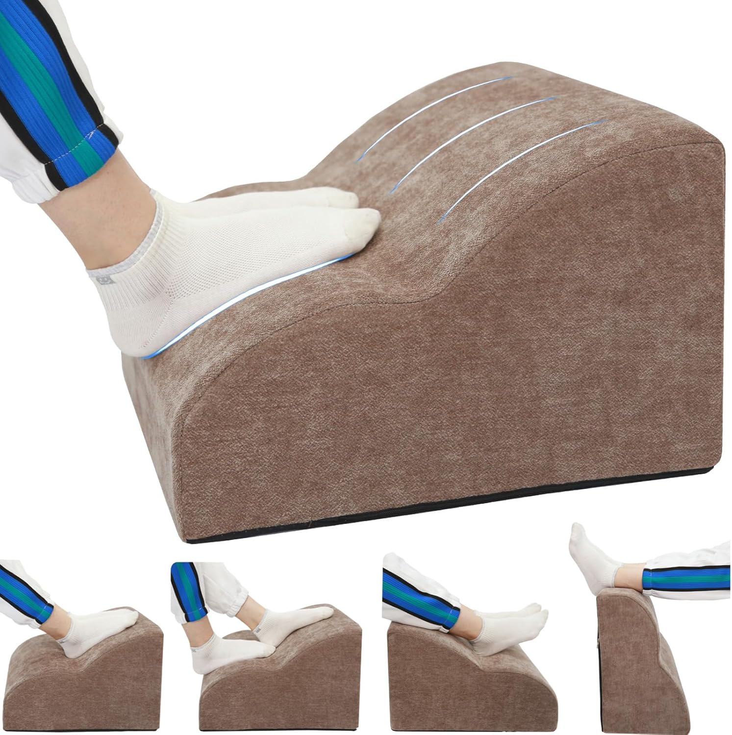 Foot Rest for Under Desk at Work - Multifunctional 3-Tier Stool