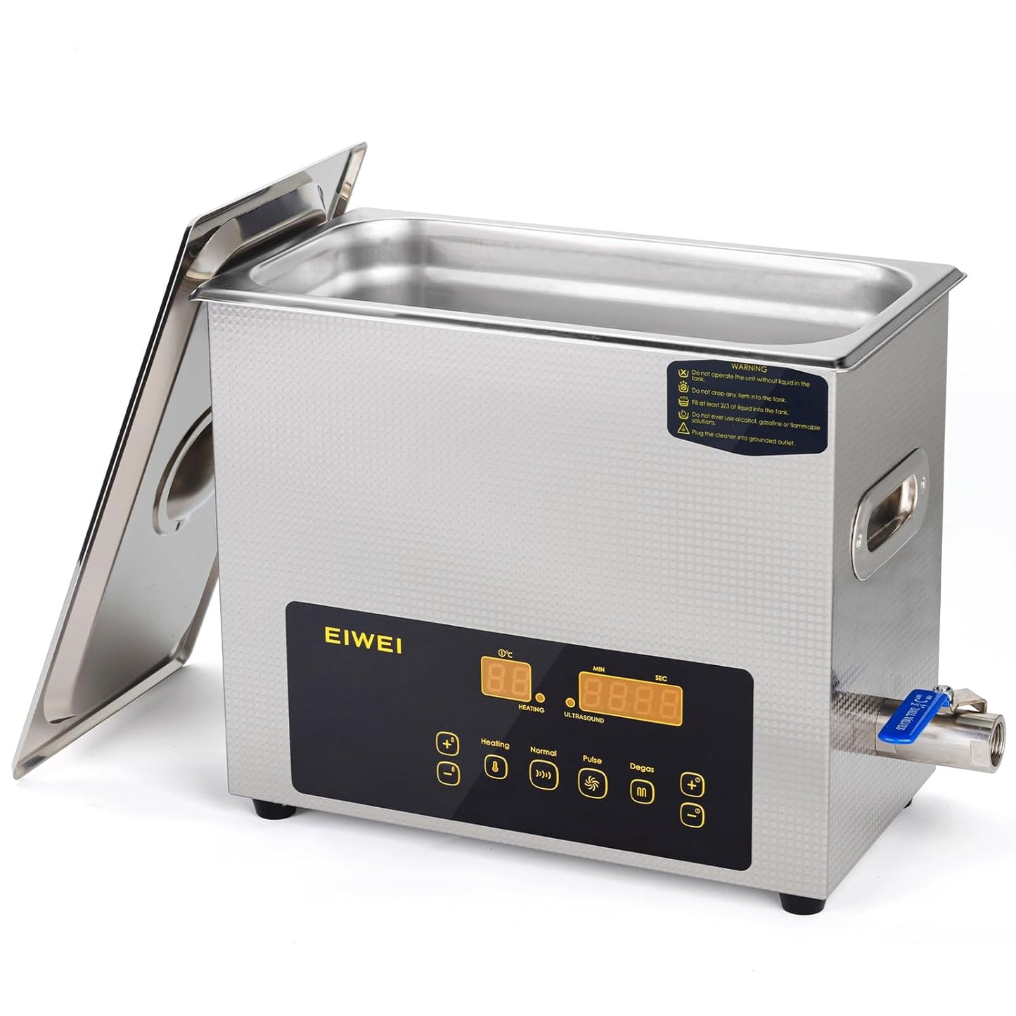 6L Ultrasonic Cleaner with Heater for Jewelry and Parts Cleaning