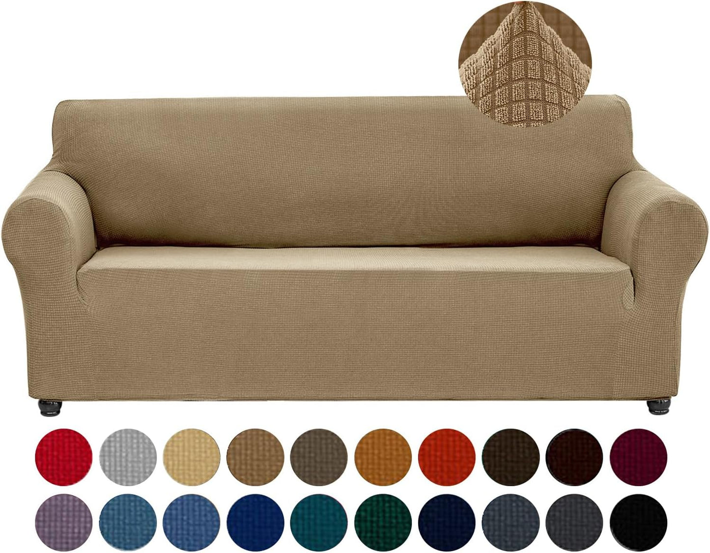 Joccun Stretch Couch Cover Slipcovers for 3 Cushion Sofa