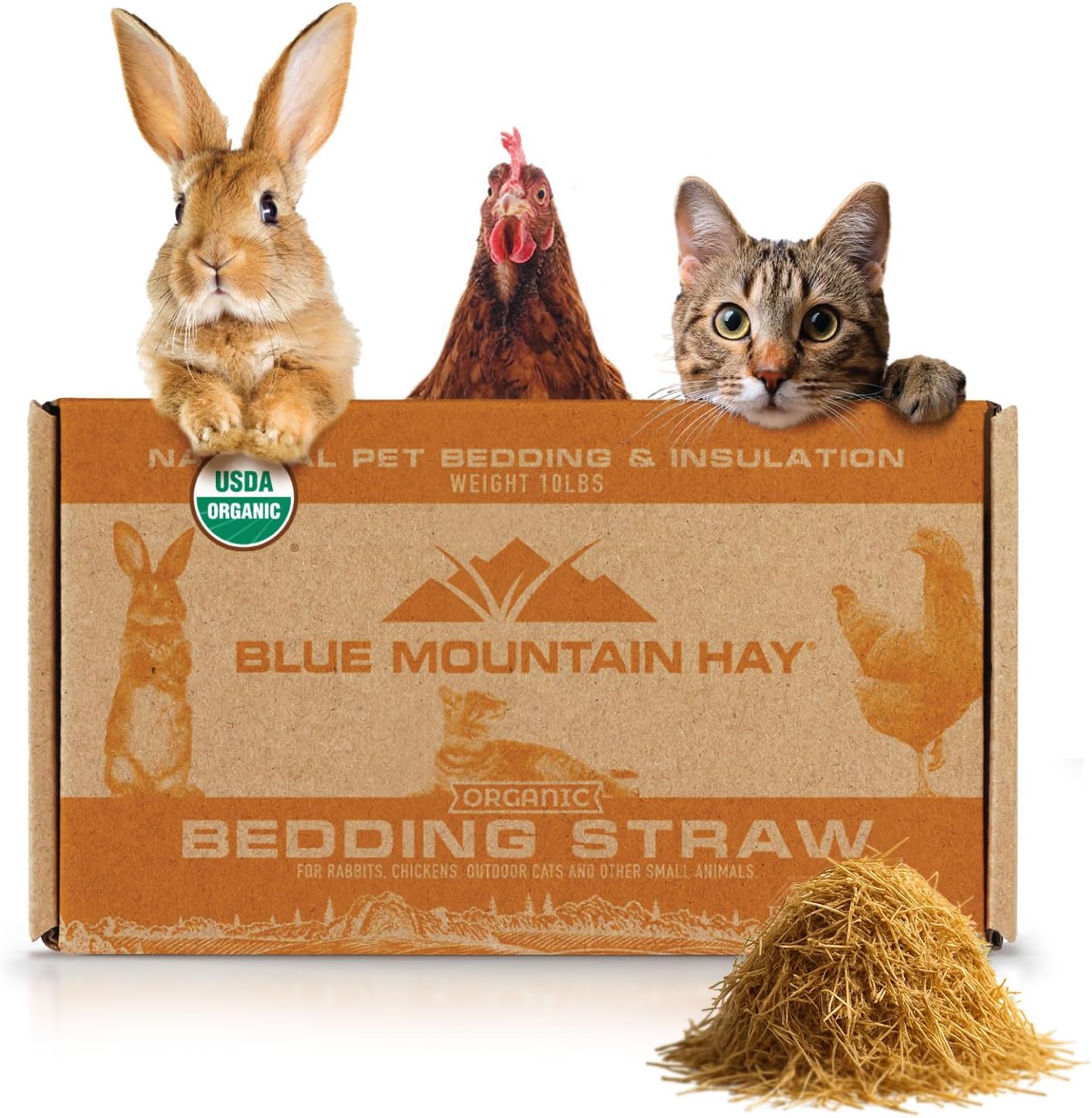 Organic Bedding Straw for Small Pets and Animal Shelters
