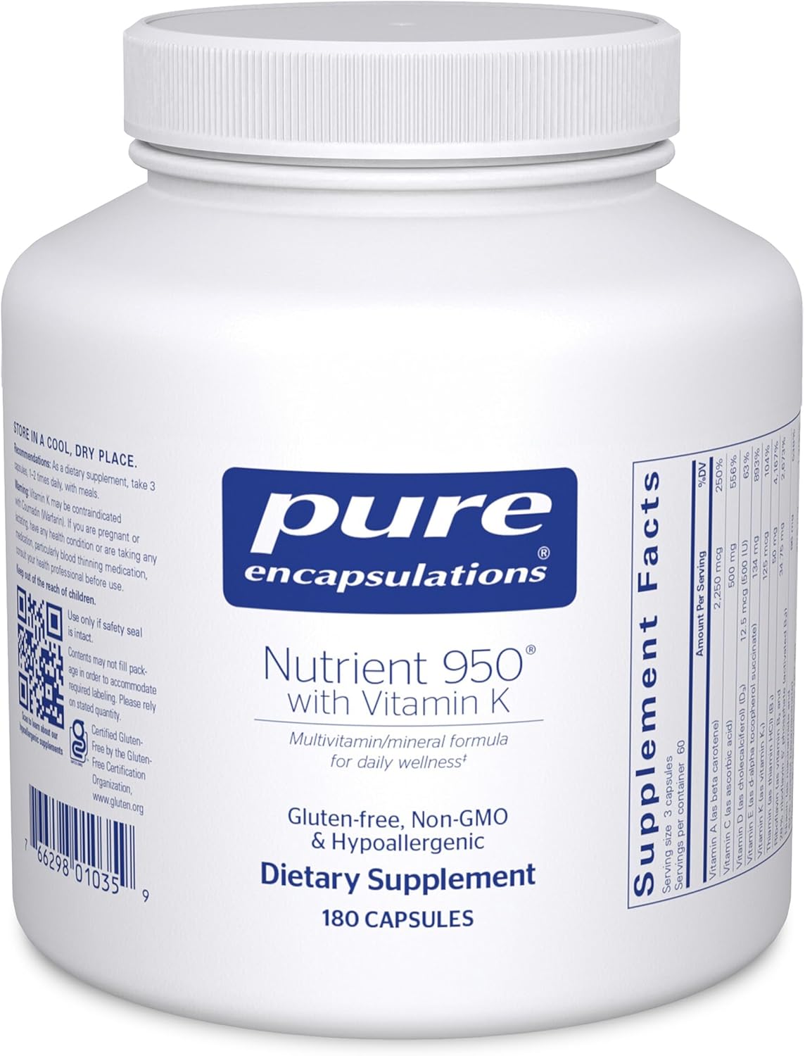 Nutrient 950 Multivitamin & Mineral Supplement for Optimal Health