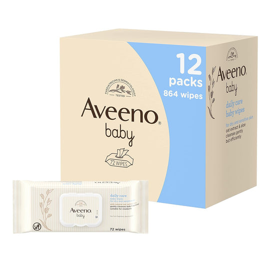 Aveeno Baby Daily Care Wipes - Gentle & Efficient Cleansing