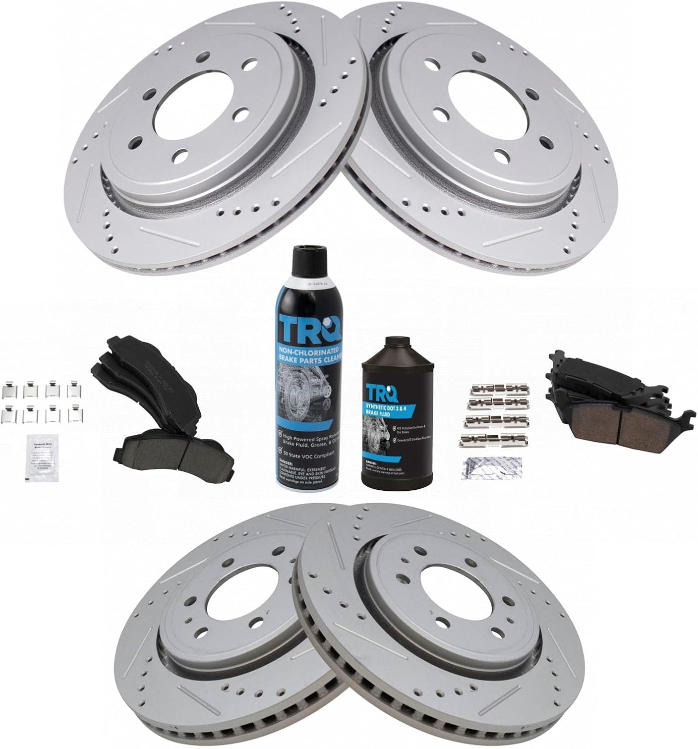 TRQ Performance Brake Pad & Rotor Kit for 2015-2017 Ford F-150