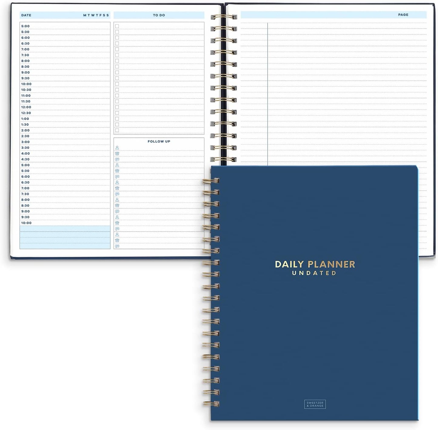 S&O Daily Planner: Hourly Schedule - Stay Organized!