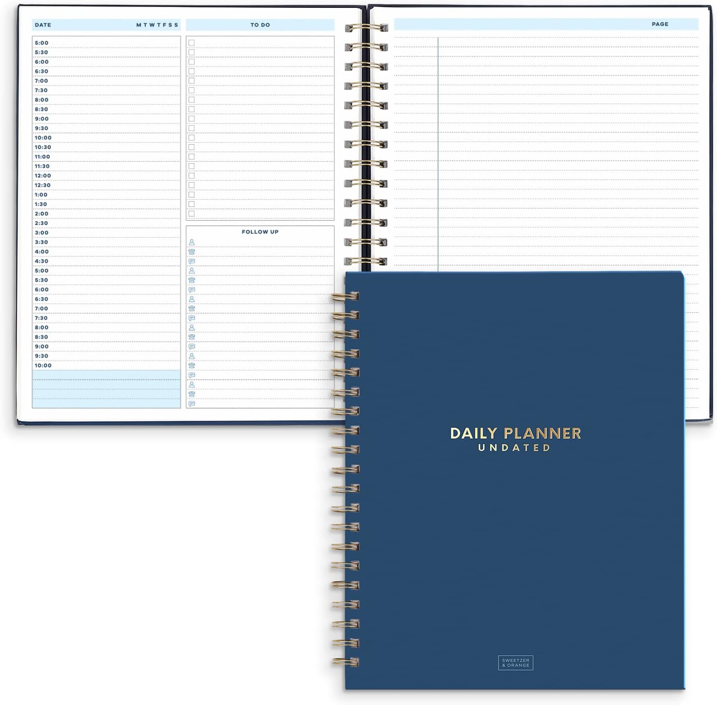 S&O Daily Planner: Hourly Schedule - Stay Organized!