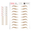 5 Pack Temporary Eyebrow Tattoos Tapered Ginger - Natural Strokes