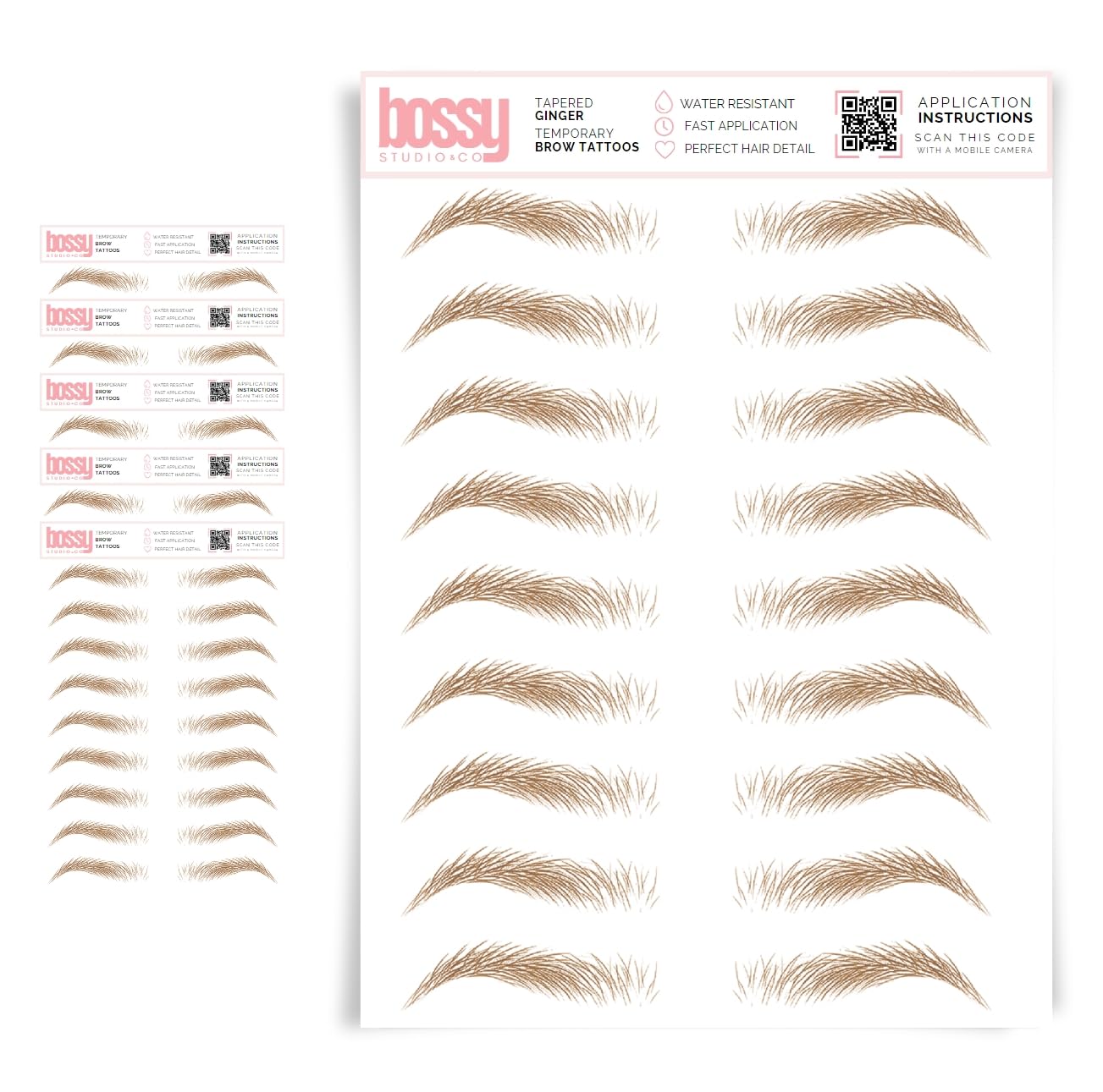 Temporary Eyebrow Tattoos for Natural Hair-Like Brows