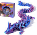 Articulated Crystal Dragon Fidget Toy - Purple Power!