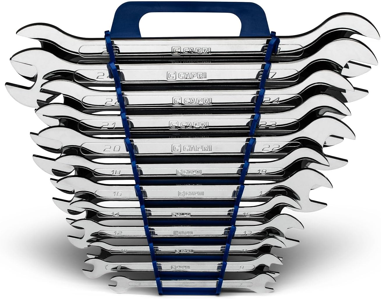 Capri Tools Super-Thin Open End Wrench Set for Tight Spaces