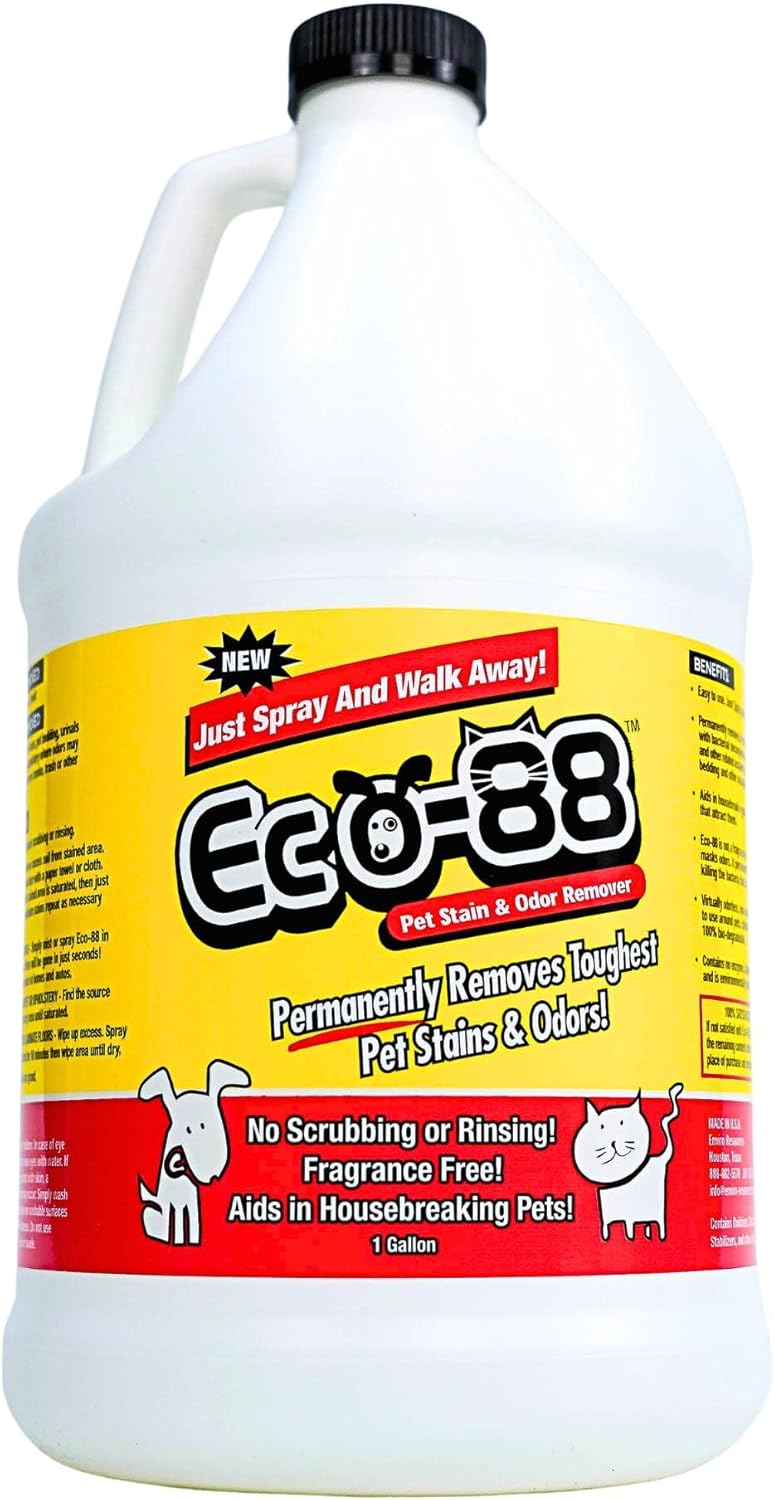 Pet Stain & Odor Remover - Eco-88 One Gallon Refill Solution