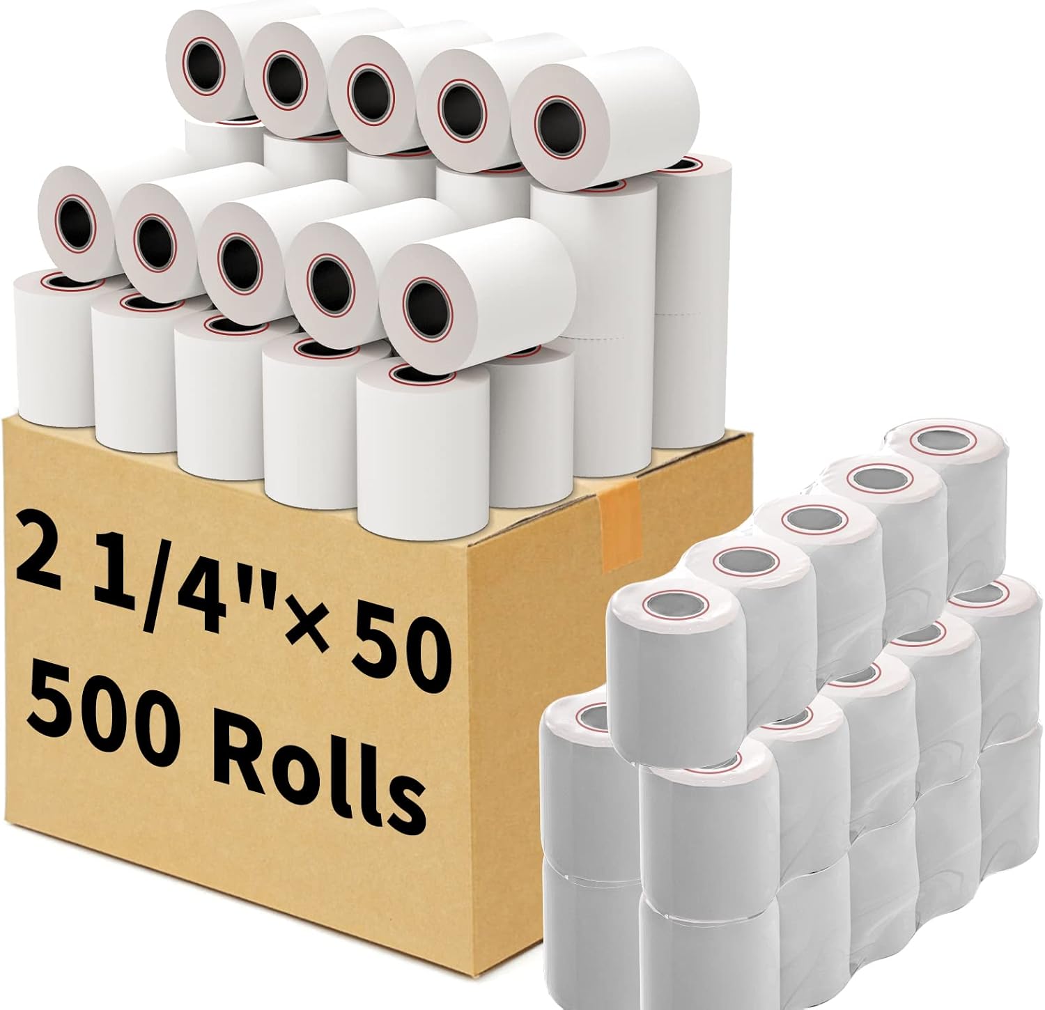 MFLABEL 2 1/4in x 50ft Thermal Paper for Cash Register POS