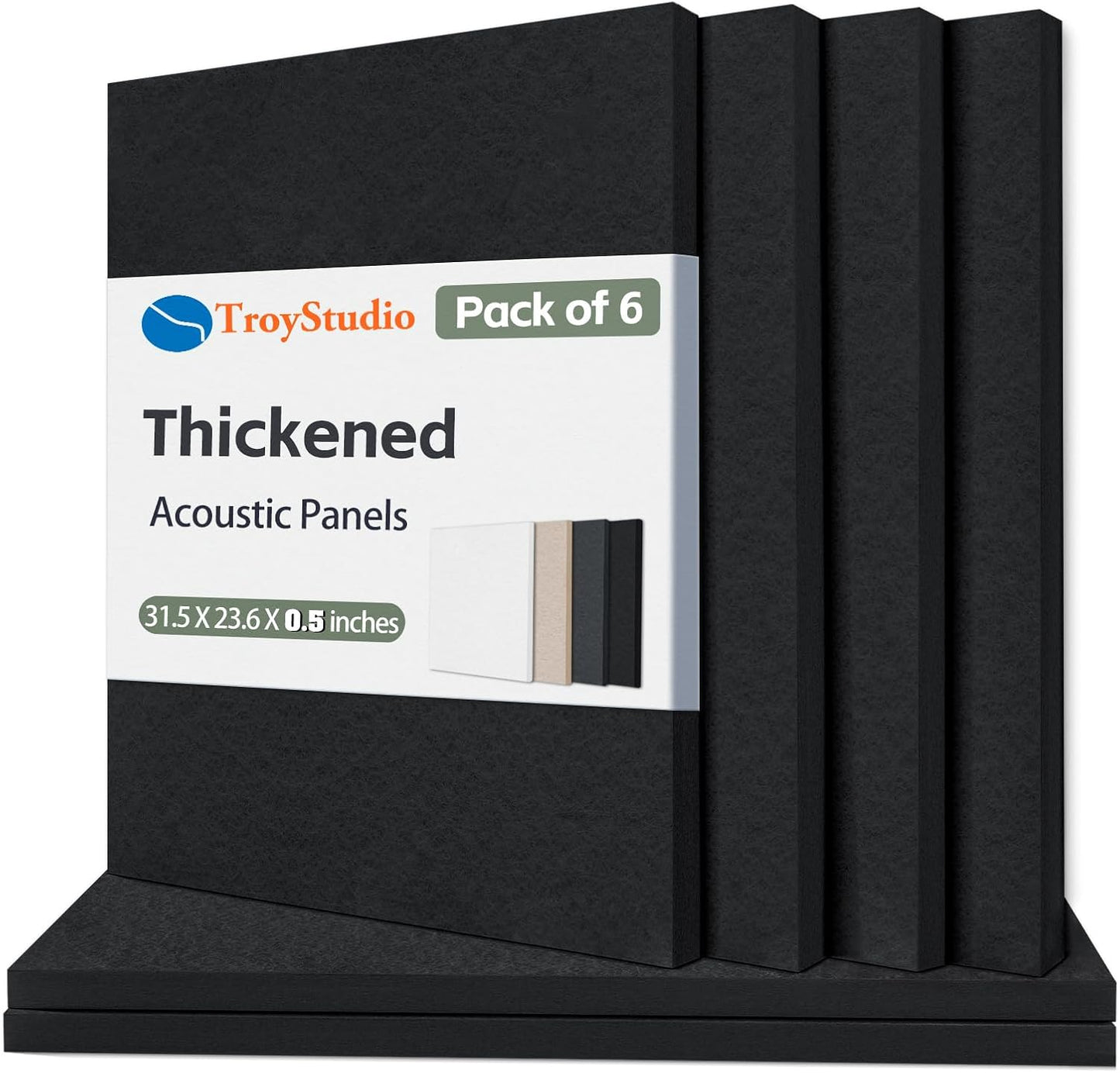 Thickened Acoustic Panels for Sound Absorption and Decor