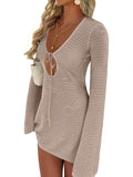 Beach Cover Ups Crochet Mesh Knit Dress - Flattering Summer Cover Up