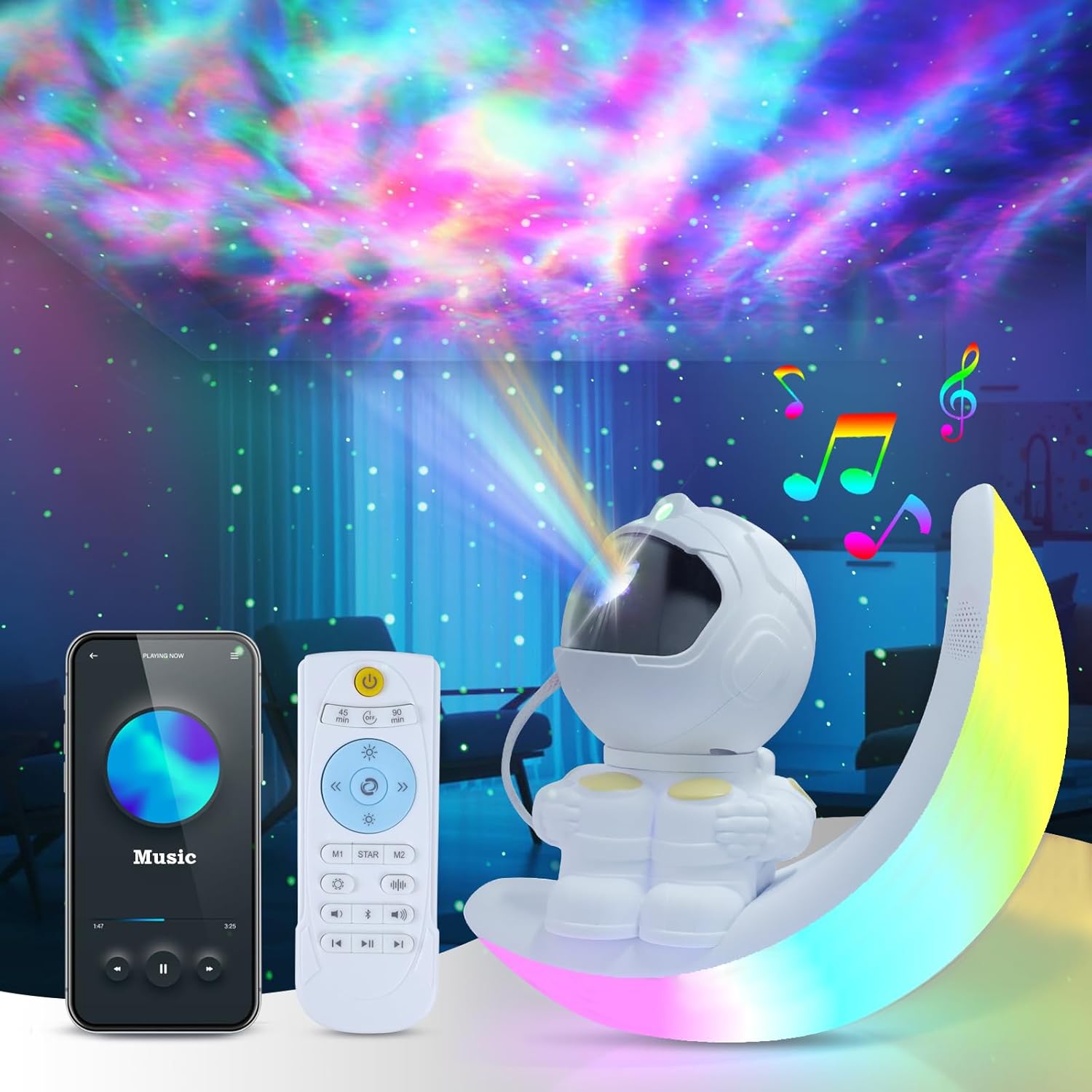 Astronaut Galaxy Projector - Starry Night Bliss