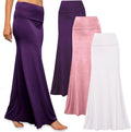 Long Skirts for Women 3 Pack - Flowy High Waisted Maxi Skirts