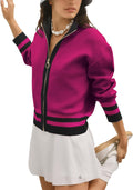 Cardigan Sweaters for Women Long Sleeve Zip Up Lightweight Knit Jacket
