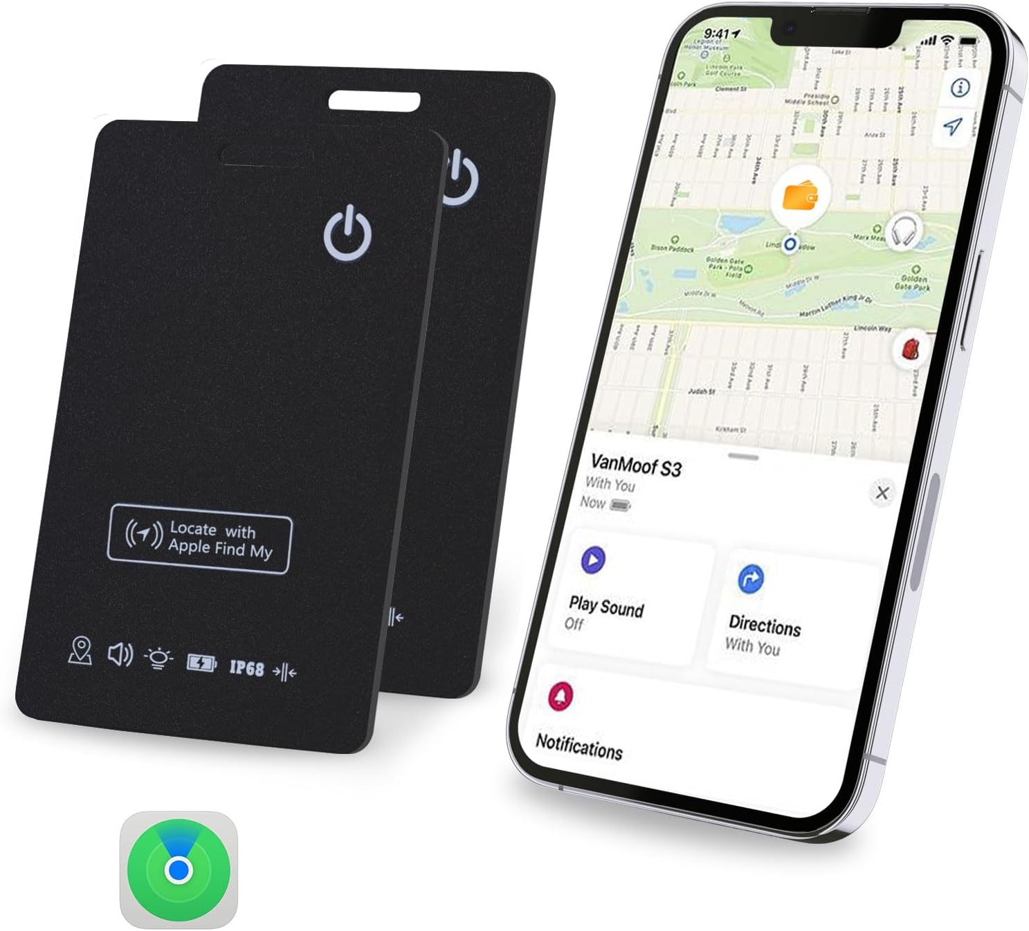 LBPRT Airtag Card Wallet Tracker: Thin, Rechargeable & Smart