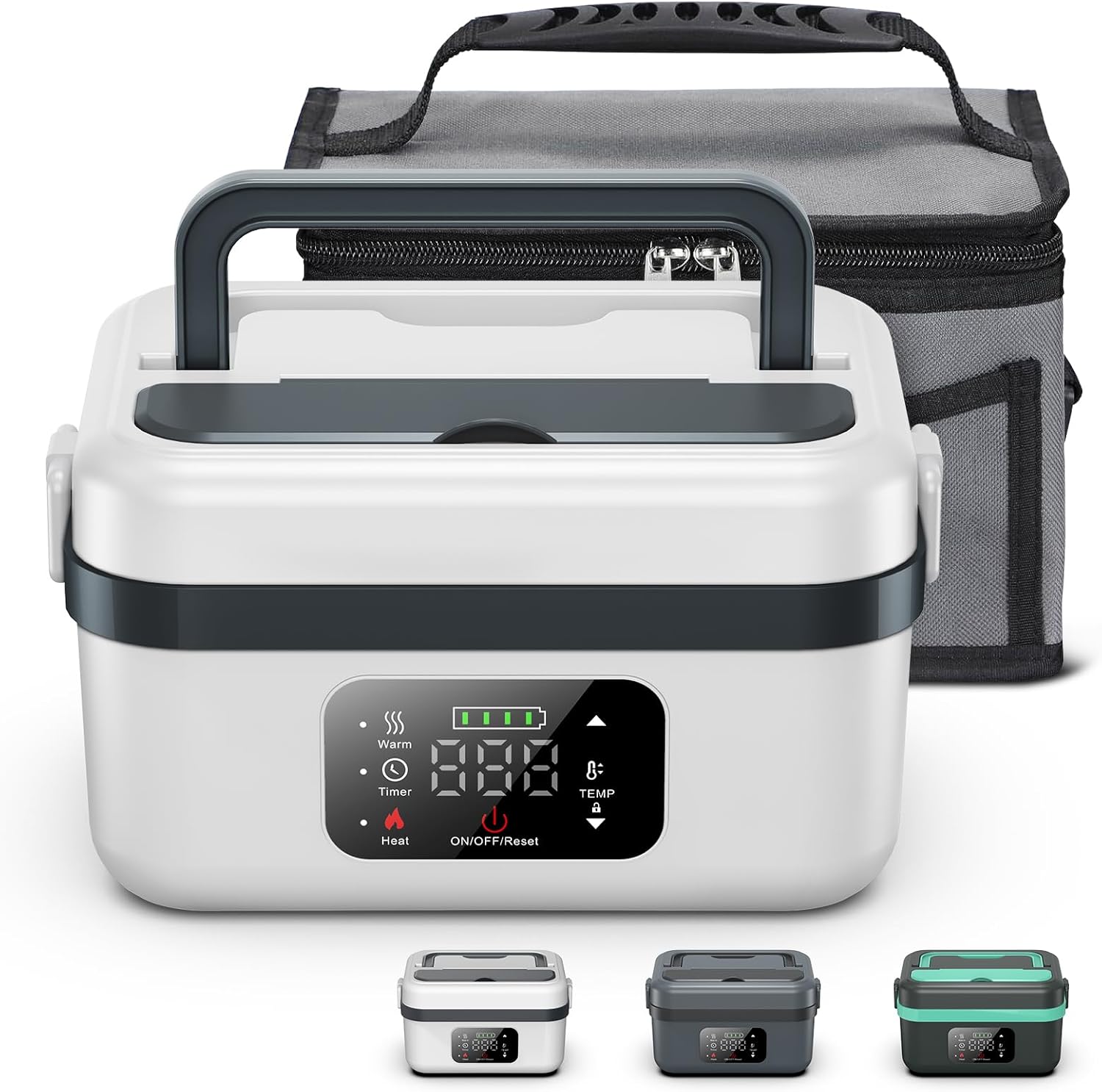 Cordless Electric Heated Lunch Box for Work and Travel Use