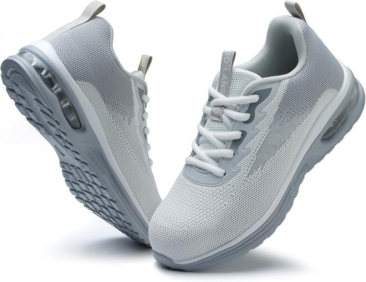 Steel Toe Shoes for Women - Lightweight Breathable Safety Sneakers