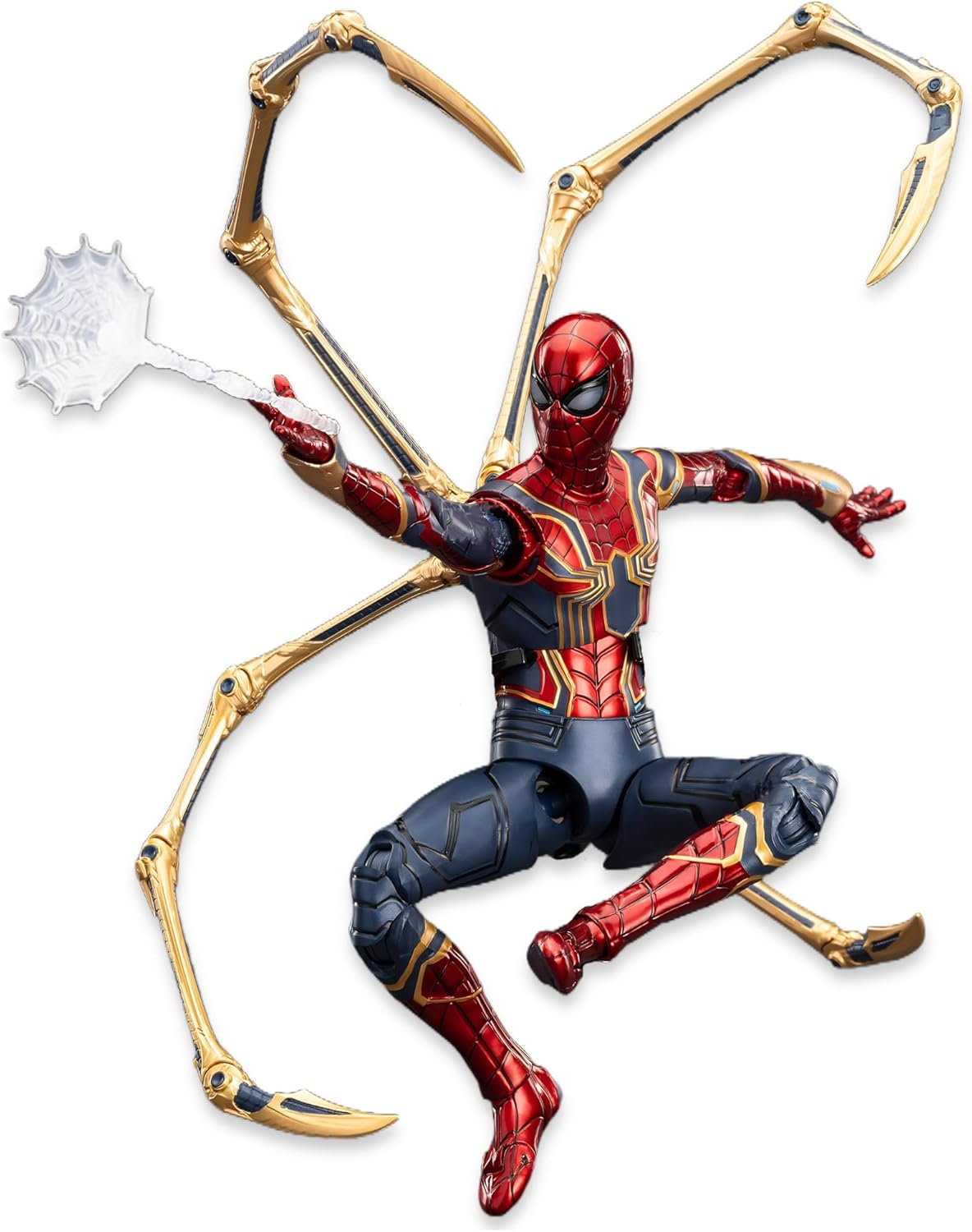 Iron Spider Action Figure 7inch 1/10 Scale Movable Collectible