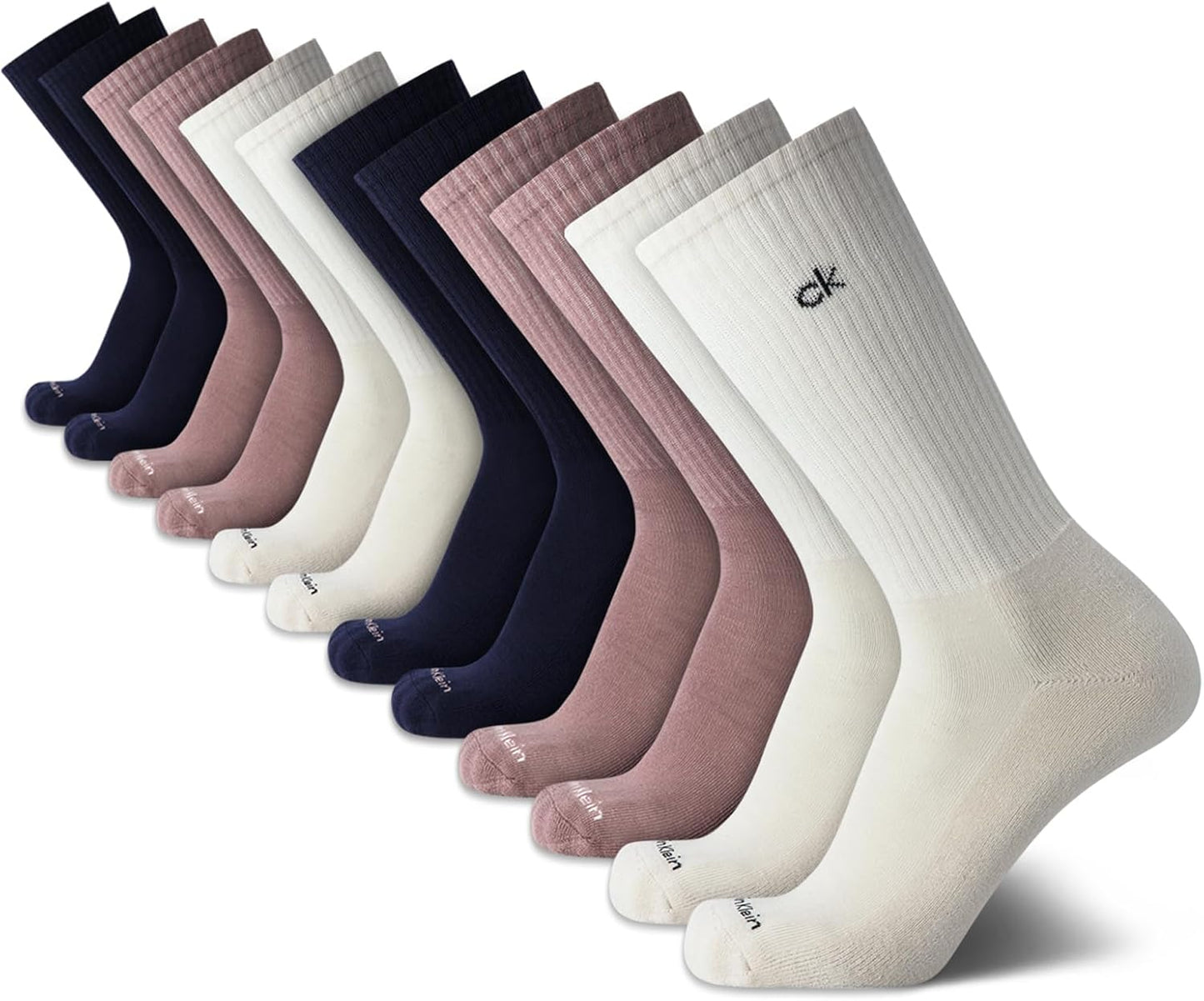 Calvin Klein Mens Crew Socks - Cushioned Athletic Performance Pack