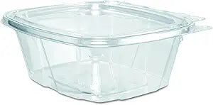 Dart CH16DEF 16 oz Tamper-Resistant Clear Hinged Container