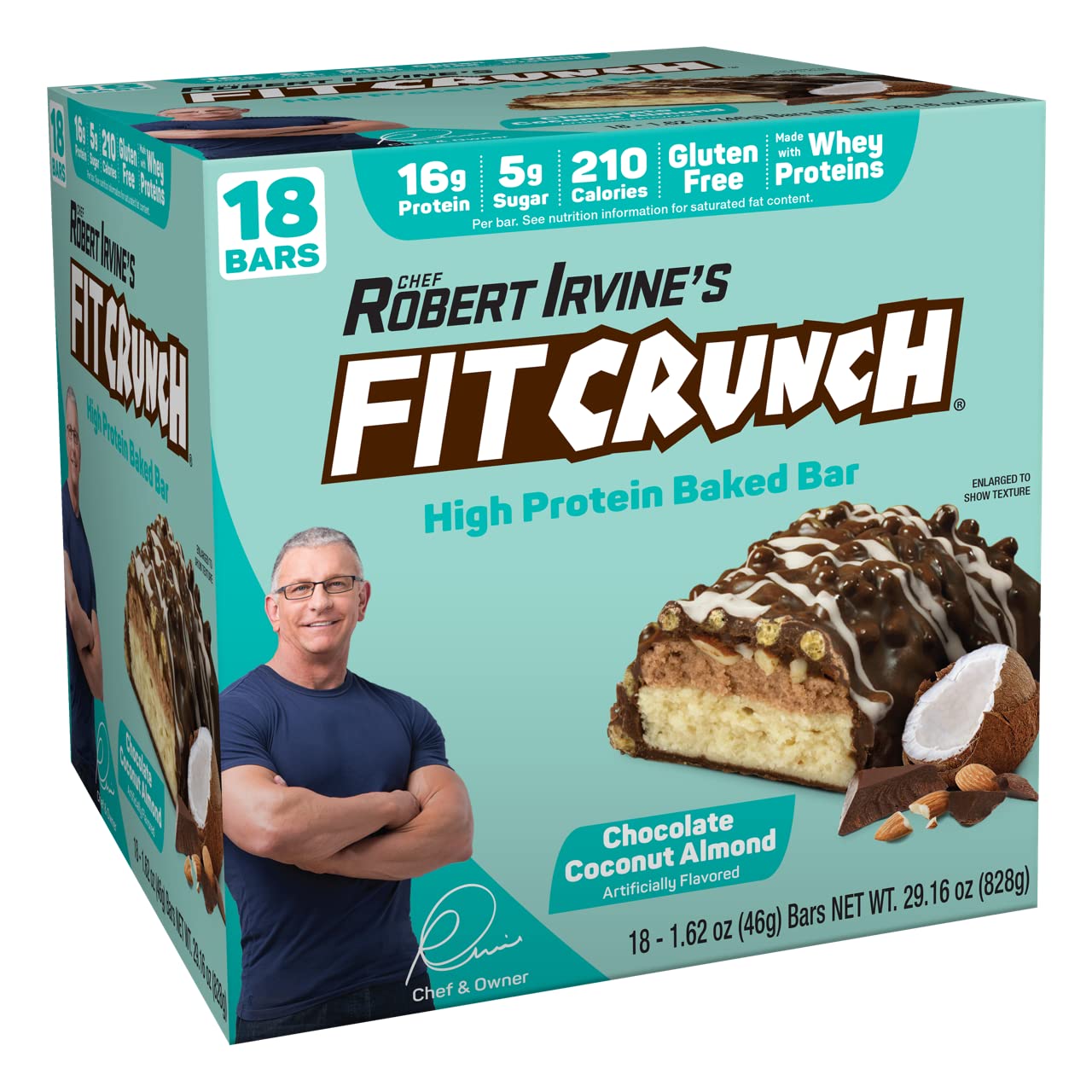 FITCRUNCH Snack Size Protein Bars with 6-Layer Baked Bar