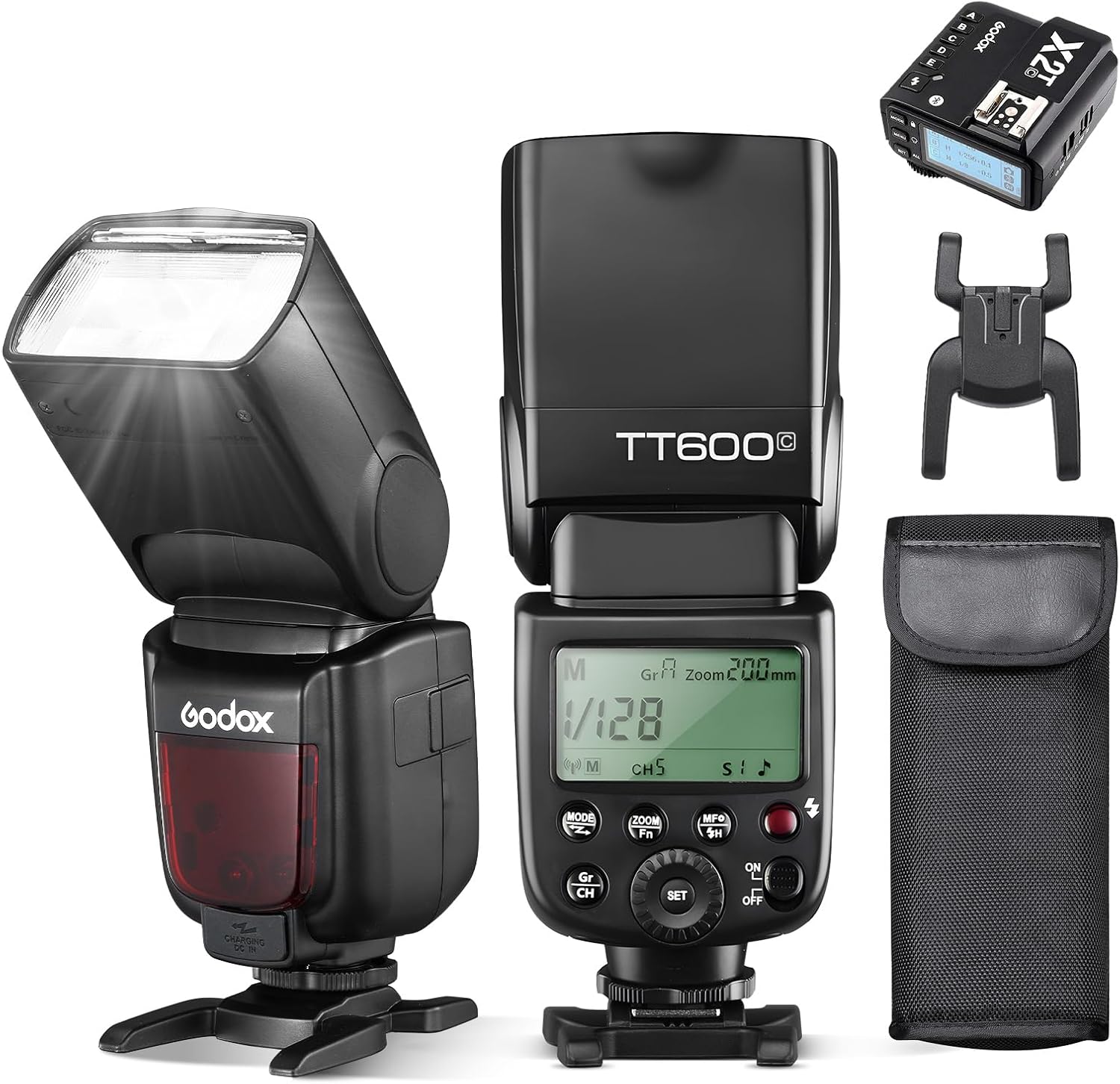 Godox TT600 Flash Speedlite with X2T-C Remote Trigger for Canon
