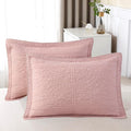 WINLIFE 100% Cotton Quilted Pillow Sham for King Size Beds