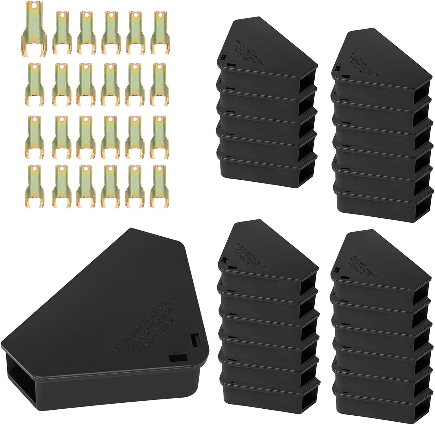 Mouse Station Set of 24 Pack for Indoor & Outdoor Use