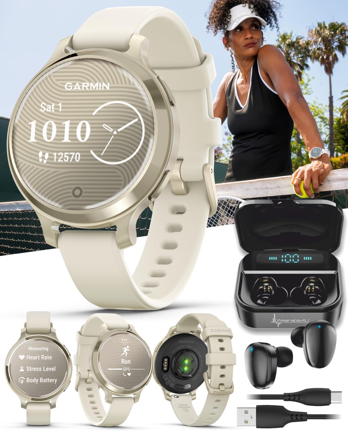 Garmin Lily 2 Active Smartwatch with GPS and Stylish Design