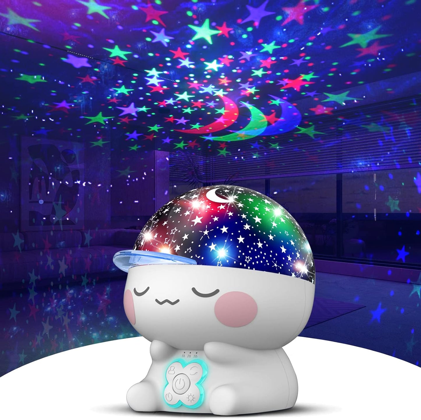 360 Rotation Star Projector Night Light by CHENFAN