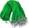 Green Lanyards 100 Pack with Swivel Hook Clips - Bulk ID Badge Straps