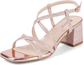 Strappy Chunky Block Square Toe Heels - Stable Low 2.25in Comfort