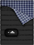 Cotton Flannel Double Sleeping Bag for Camping and Backpacking - Warm