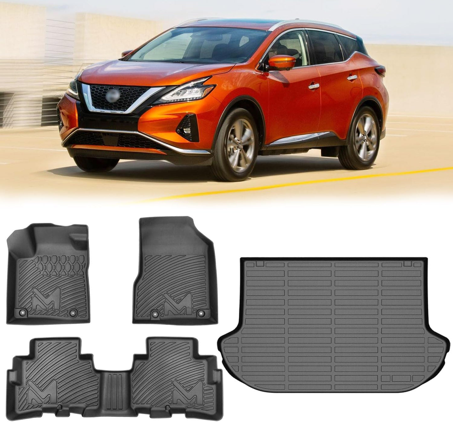 Custom TPE Automotive Floor Mats for 2017.5-2024 Nissan Murano