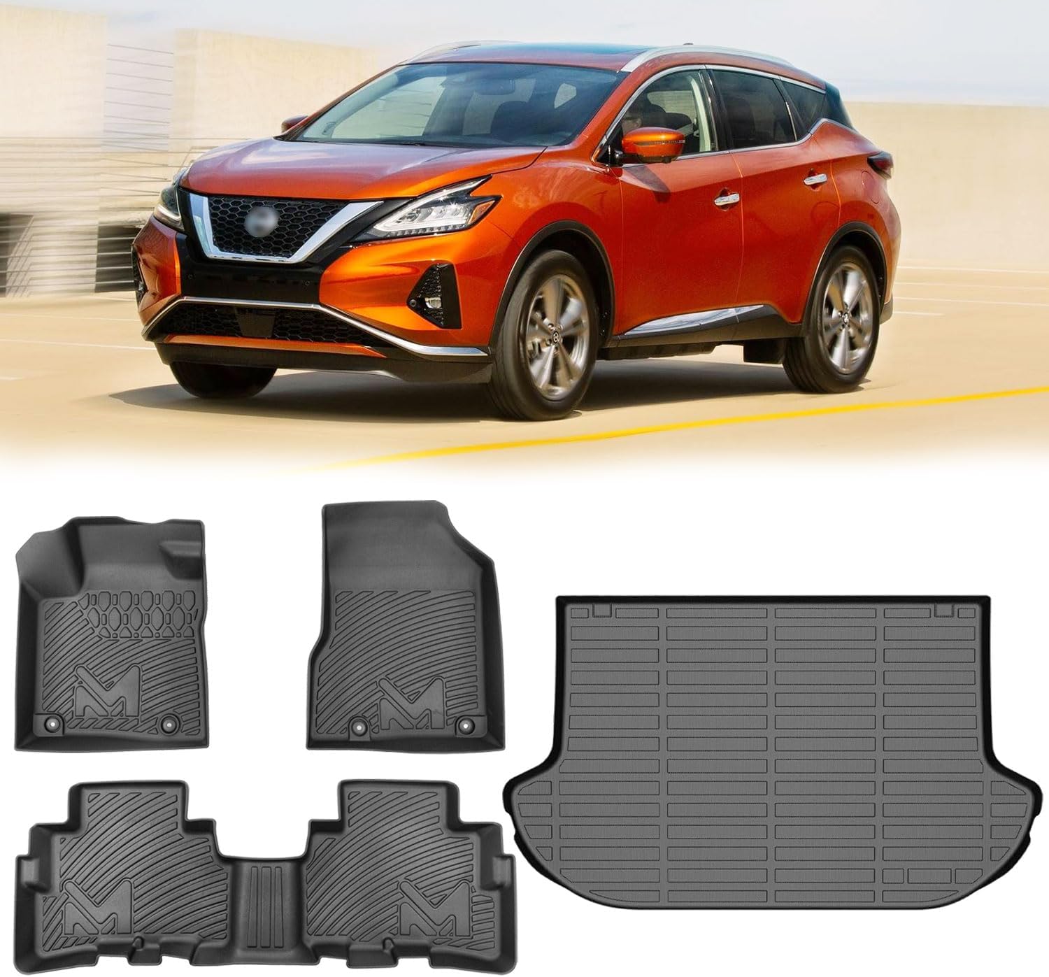 Custom TPE Automotive Floor Mats for 2017.5-2024 Nissan Murano