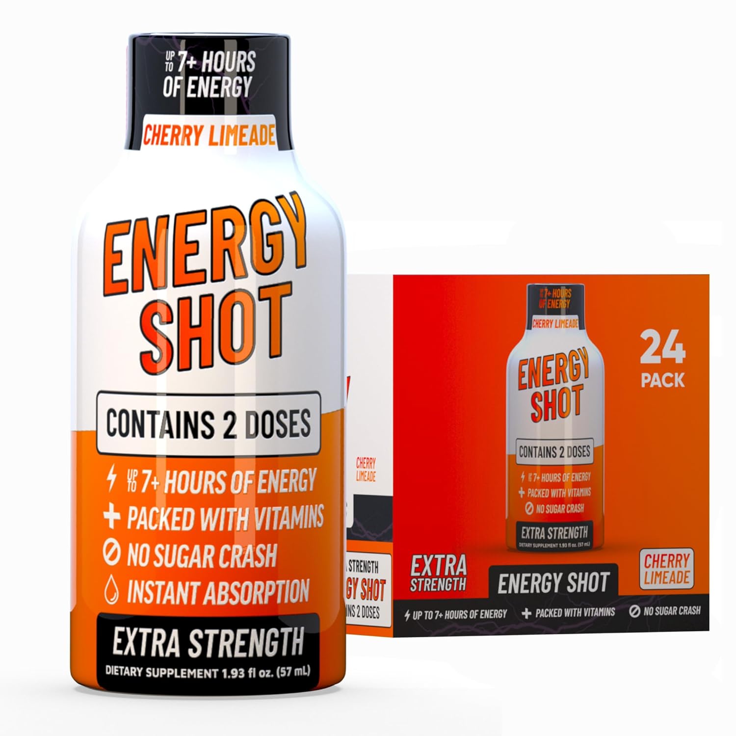 Cherry Limeade Extra Strength Energy Shot for Focus & Energy