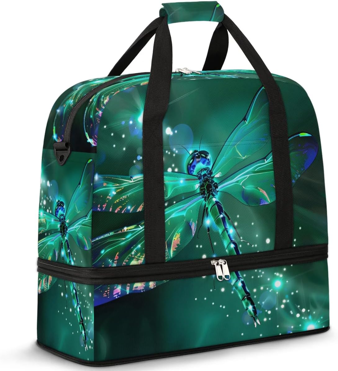 Dragonfly Foldable Duffel Bag - Stylish & Spacious!