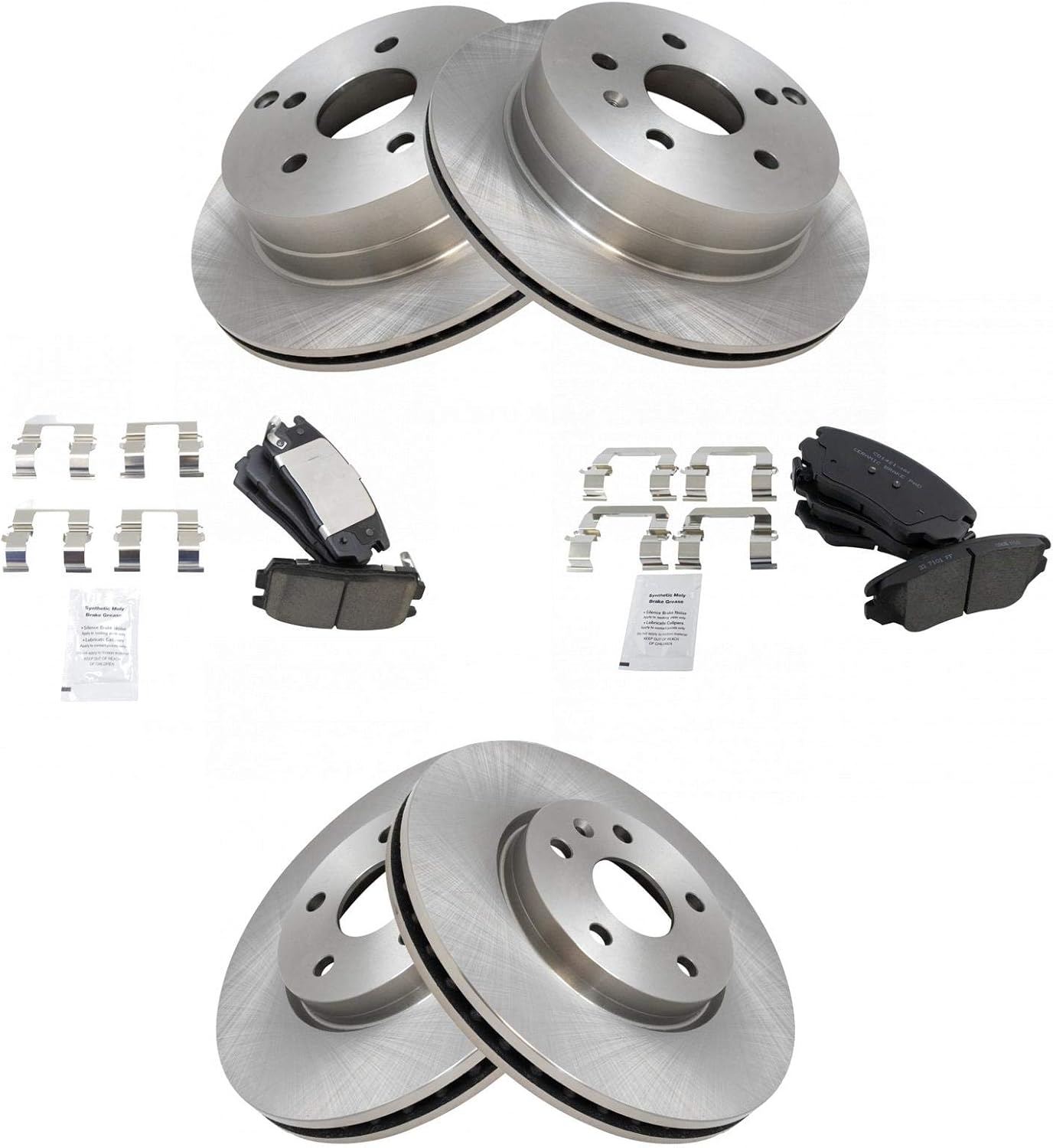 TRQ Brake Pad & Rotor Kit for 2010-2017 Chevrolet Equinox